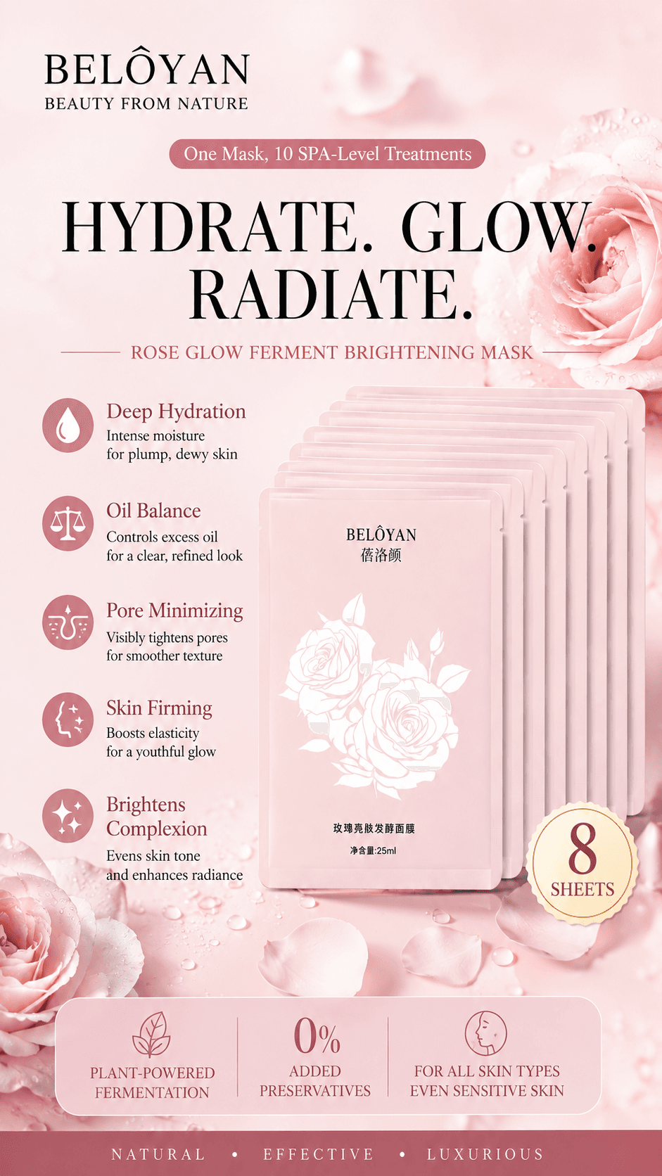 Enzyme Skincare Rose Brightening Fermented Face Mask