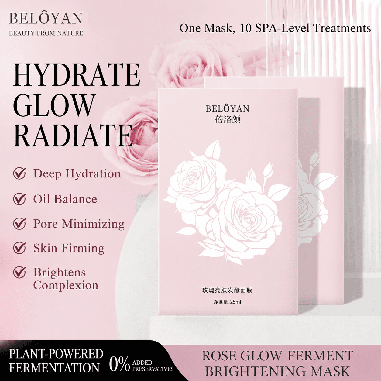 Rose Brightening Fermented Mask